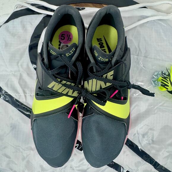 Nike Air Zoom LJ Elite Track Jumping Spikes Black CT0079-001 Men's 5.5/Women's 7 - Picture 5 of 9